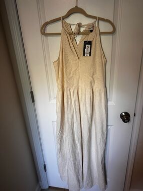 Universal Thread Cream Eyelet Maxi Dress